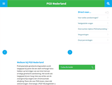Tablet Screenshot of pgdnederland.nl